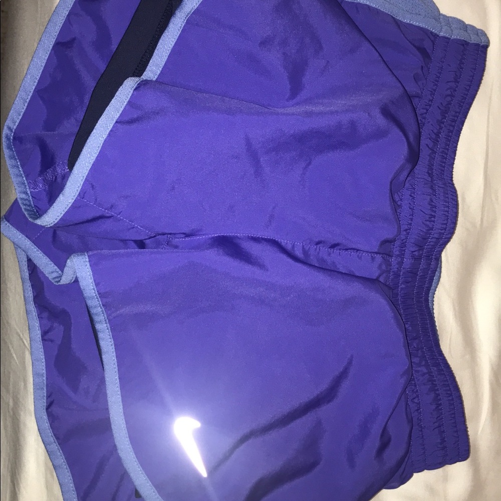 Purple Nike shorts